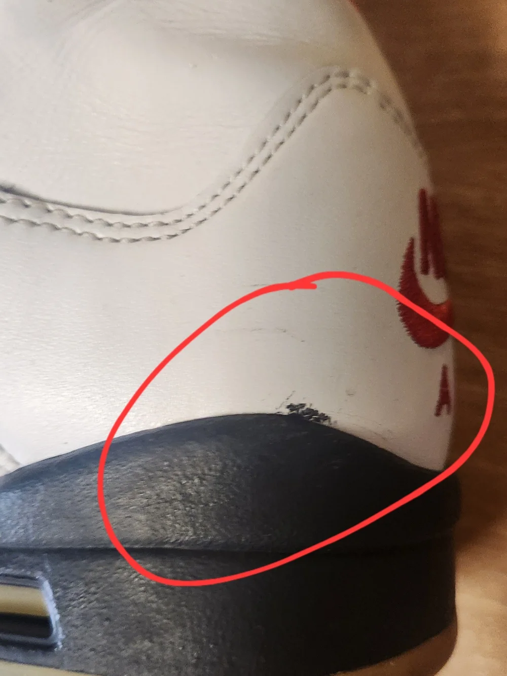 Air Jordan Retro White & Red Basketball Sneakers